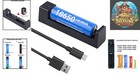 Single Slot 18650 Battery Charger - Compact  Dual Protection   Micro-usb Ready