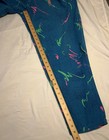 Vtg 80   s 90   s Gecko Hawaii Beach Pants Made In Usa Neon Splatter Teal M Rare