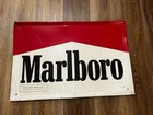 Original 1995 Marlboro Embossed Metal Sign Philip Morris Tobacco Advertising