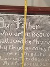 Crocheted Wall Art  the Lord s Prayer  Framed Vintage In The Frame Approx 54x54 