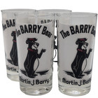 Martin J  The Barry Bear Drinking Glass 5 1 2  Tall Yogi Bear Lot Of 4 Vintage