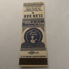 Vintage Matchbook Cover Matchcover Club Bar St Paul Mn