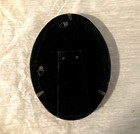 Vintage 5x7  Oval Picture Frame Baroque Red Gold Ornate Victorian Style - Nice  