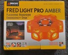 2x Wagan Fred Light Pro  amber   Red  Flashing Roadside Emergency Disc Led Flare