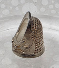 Roxanne Open Nail Precision Dimple Thimble For Quilting Silver Color Size R7 5