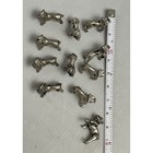 Set Of 10 Mini Bulldog Cast Metal  Figurine Decor Dog Figure