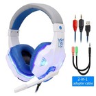 3 5mm Gaming Headset Mic Led Headphones Stereo Bass Surround For Pc Ps4 Xbox One