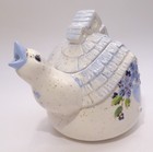 Vintage Sweetie Pies Boothe Pie Bird Birdhouse Teapot Raised Petals And 22k Gold