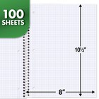 Mead Spiral Notebook  1 Subject  Graph Ruled Paper  7-1 2  X 1 Each  Green