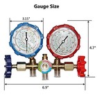  5ft Ac Diagnostic Manifold Freon Gauge Set For Blue   0-500psi red   0-800 Psi