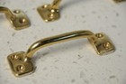 Vintage  Seven Piece Solid Brass Flash Window Sash Lock Latch Hardware