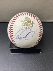 Carlos Correa Autographed 2017 World Series Mlb Baseball With Beckett Coa