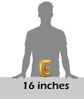 16    40  Gold Helium Foil Balloons Letters And Numbers