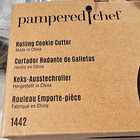 New Pampered Chef Rolling Cookie Cutter 1442 Kitchen Open Box 3 Cutters
