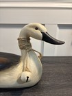 Vintage Wooden Duck Decoy Preening Figure Folk Art Rustic Cabin Country Decor