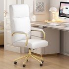 High Back Office Chair Pu Leather Desk Chair Executive Computer Chair  For Girl