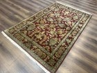 Indo Per sian Mahal Rug 4x6  Floral Allover Pattern  Maroon