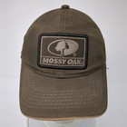 Mossy Oak Strapback Hat Brown One Size Adjustable Embroidered Outdoor Cap