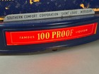 Vtg 1940s 50s Southern Comfort 100 Proof Lighted Reverse Glass Sign Price Bros
