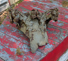 Antique Cast Iron Corinthian Column Top Salvage Fragment