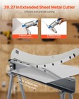 Vevor 39 In Width Manual Guillotine Shear Sheet Metal Plate Cutter With Stand
