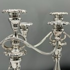 Set 2 Baroque 3-light Candelabra Wallace Silverplate 13  14  Convertible 5-lb Pr