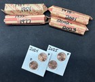 Wheat lincoln Cent Roll Lot 1934-2025  No Duplicate Dates  205 Coins 4 Rolls  