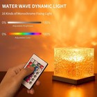 Growalleter Ocean Wave Projector Light  16-color Led Shower Lamp Remote  3d