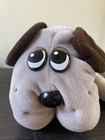 Vintage 1985 Tonka Pound Puppy Puppies Gray Large Plush Stuffed Animal 18    Tag