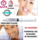 45  Dental White Gel Teeth Whitening Oral 10cc Syringe Whitener Bleach