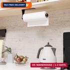 Paper Towel Holder Under Cabinet  Single Hand Operable Wall Mount Damping Effect