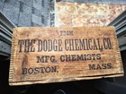 Antique Embalming Fluid Wooden Shipping Crate Dodge Chemical Co Funerary Rare