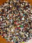 Huge 8 Lb   Victorian Glass Celluloid Colt Metal Mop Antique Vintage Button Lot