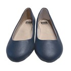Alpine Swiss Pierina Ballet Flats Navy Blue Women s Leather Lined Round Toe 11