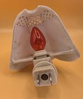 Vintage Porcelain Floral Design Night Light Plug In Tested Works 5   4 
