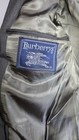 Vtg  Burberrys Men 2pc Suit Charcoal Gray Pinstripe Worsted Wool Blazer Jacket