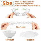 100 Count Reusable Plastic Wrap Bowl Plates Covers disposable Shower 