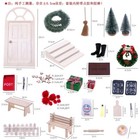 1set Dollhouse Miniature 1 12 Scale  Christmas Tree Door Gift Mixed Accessory