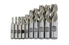Shars 10 Pcs 3 16-3 4  Hss Four 4 Flute Hss Single End Mill Set New M 