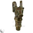 Victorian Goat Handle Designer Heavy Head Solid Brass Only Walking Stick Cane