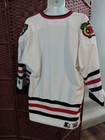 Vintage Starter Chicago Blackhawks Hockey Jersey Adult Large White Stitched