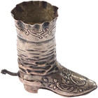 Antique German Silver  800  Boot Match Safe Holder
