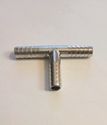 1 4 X 1 4 X 1 4 Stainless Steel Tee Barb Fitting  For 1 4  Id Tubing  5-pack