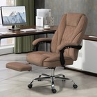 Vinsetto Massage Office Chair  Heated Reclining Desk Chair With Footrest