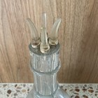 Vintage Four Chamber Sections Pour Spout Glass Liquor Decanter   Made In France
