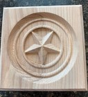 Texas Star Trim Wood  Corner Trim Block  Door Trim Block  Window Trim Decor