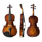 4 4 Full Size Violin Flame Maple Spruce Wood Ebony Violin Fittings With Case Bow