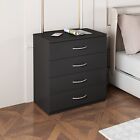 Wood 4 Drawer Chest Dresser Bedroom Nightstand Storage Furniture Cabinet New