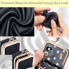 Genuine Leather Jewelry Travel Case Mini Portable Organizer With Kiss Lock Pink
