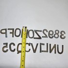 19 Antique Bronze Casting Letters   Numbers Signage Architectural Salvage 2 25 
